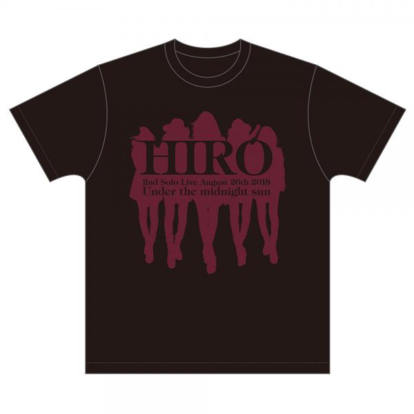 HIRO 2nd Solo Live 『Midnight sun over the next』 Tシャツ(S/M/L)