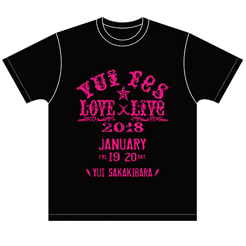 Yuifes★LOVE×Live 2018 Tシャツ(黒)