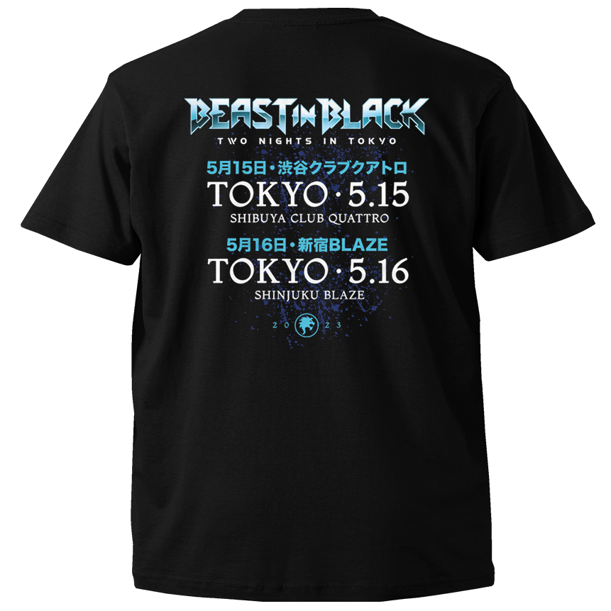 Beast In Black『Two Nights in Tokyo 2023』来日記念Tシャツ(A)