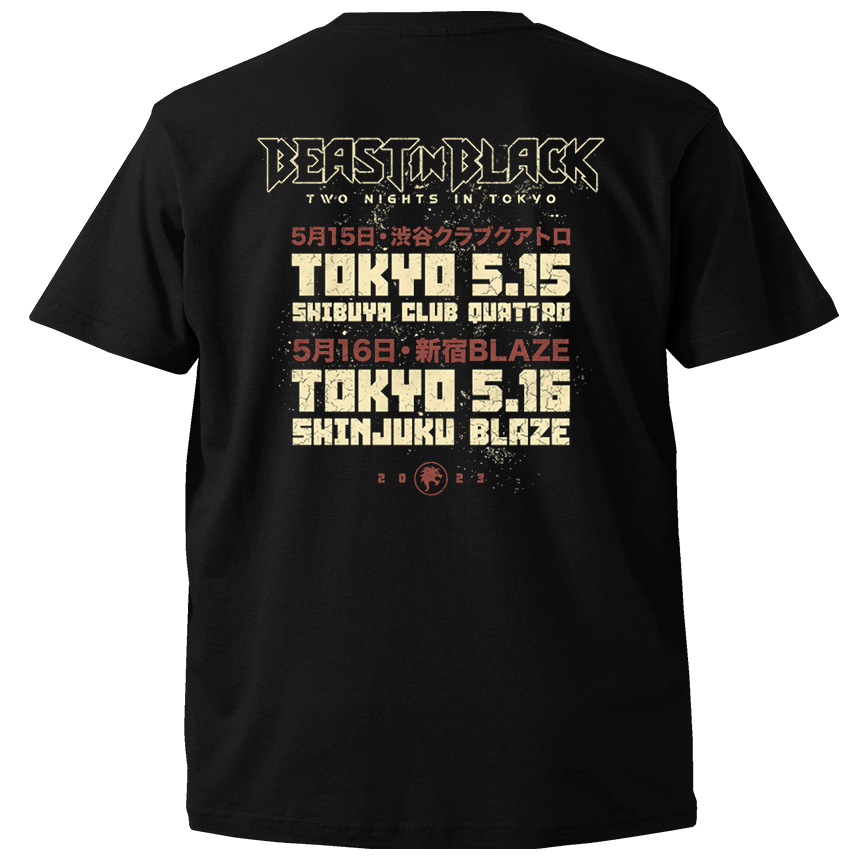 Beast In Black『Two Nights in Tokyo 2023』来日記念Tシャツ(B)