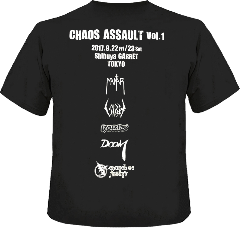 CHAOS ASSAULT Vol.1 オフィシャルTシャツ