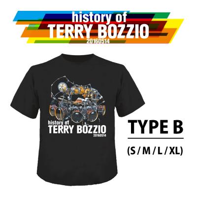 "History Of Terry Bozzio" Official T-Shirt TYPE B