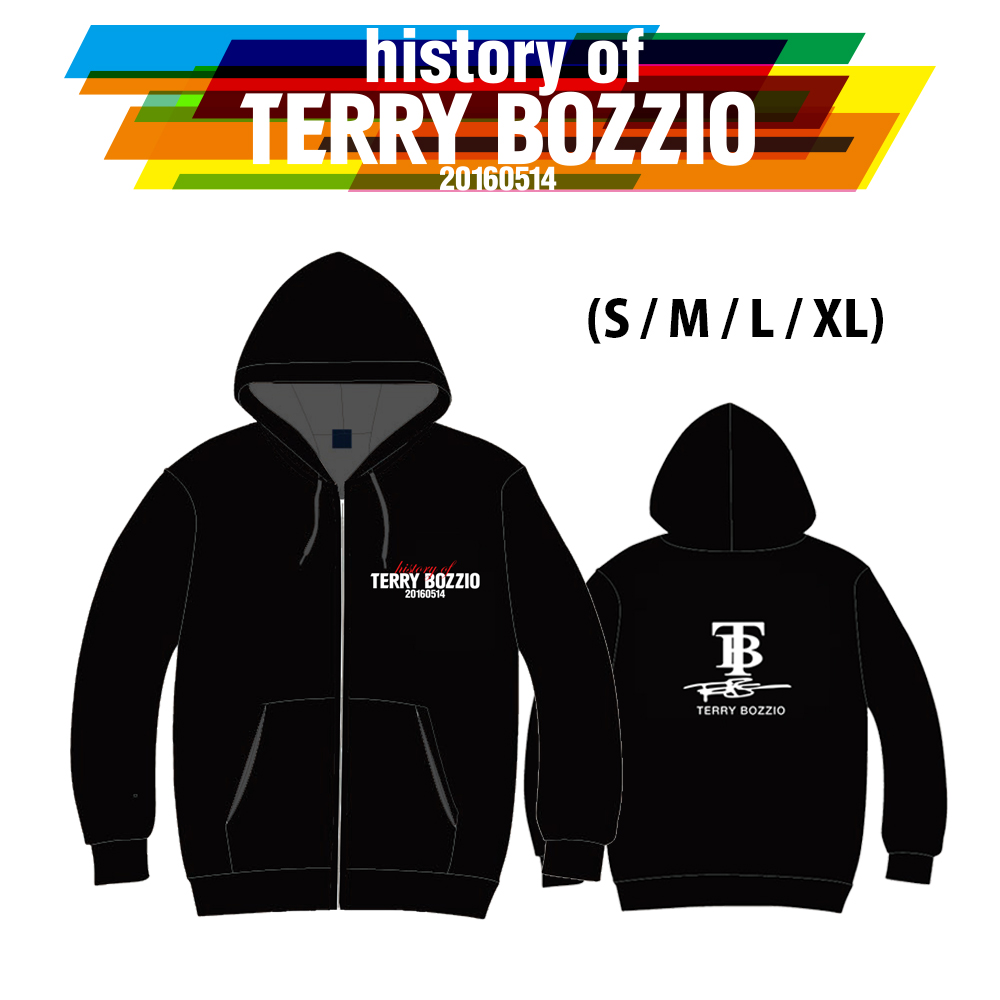 "History Of Terry Bozzio" Official Zip-up Hoodie