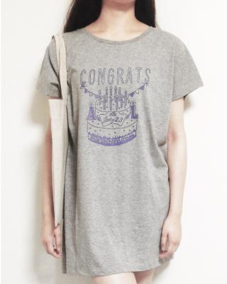 ALvino Naked Live 「Congrats」 チュニック (7/2限定 heather gray×blue)