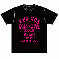 Yuifes★LOVE×Live 2018 Tシャツ(黒)(M/L/XL)