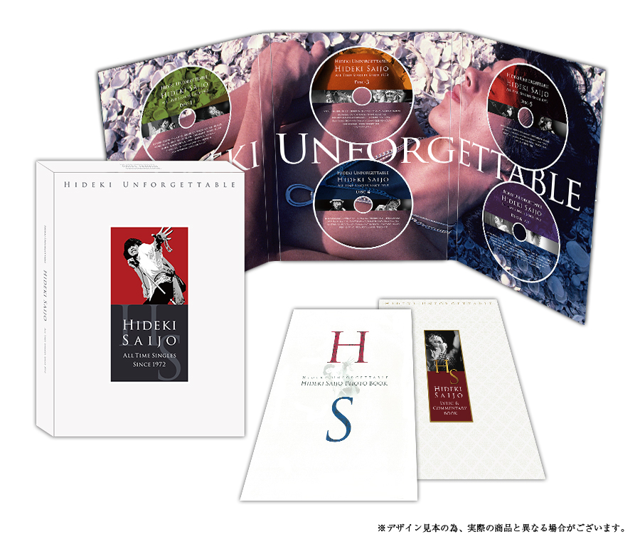 ワードレコーズ・ダイレクト / 【オリジナル特典付】HIDEKI UNFORGETTABLE - HIDEKI SAIJO ALL TIME  SINGLES SINCE1972【合計6枚組CD+DVDボックス】